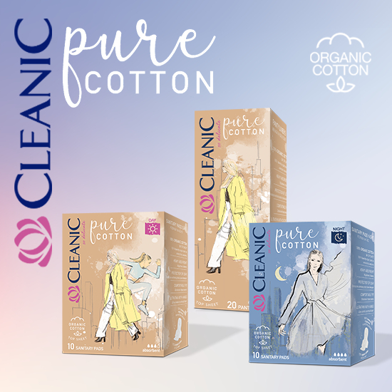 Cleanic Pure Cotton: a new line of pads for modern women