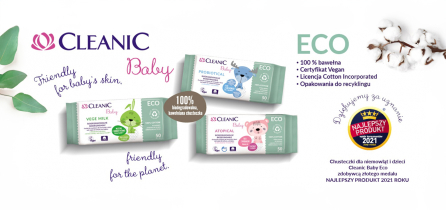 Cleanic Baby ECO laureatem badania konsumenckiego „Najlepszy Produkt  2021 – Wybór Konsumentów”!
