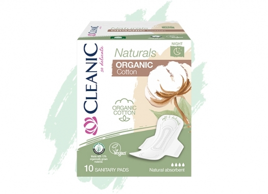 Podpaski higieniczne Cleanic Naturals Organic Cotton Night