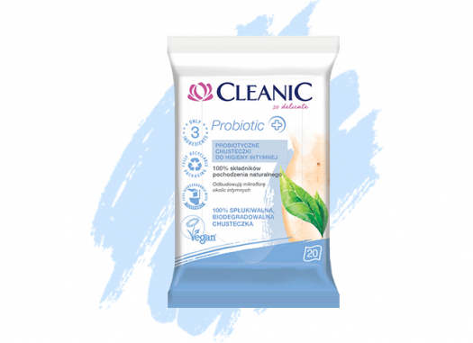 Chusteczki do higieny intymnej Cleanic Probiotic