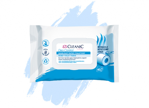 Cleanic Deo Control moist toilet tissue