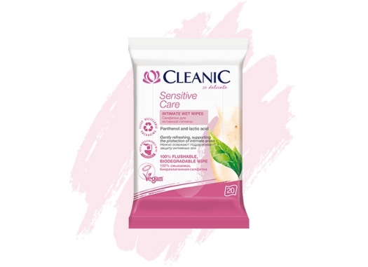 Cleanic Sensitive Care intimate hygiene wipes