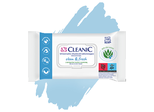 Cleanic Clean&Fresh refreshing wipes