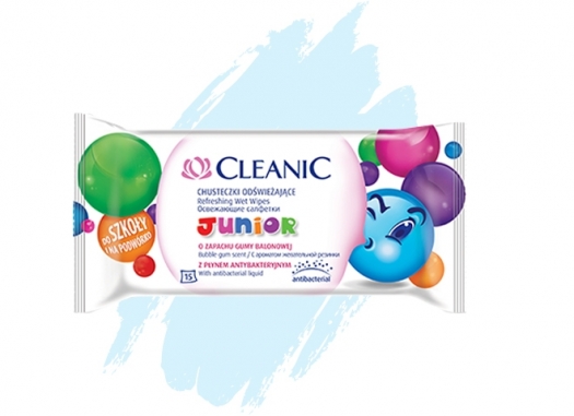 Cleanic Junior refreshing wipes