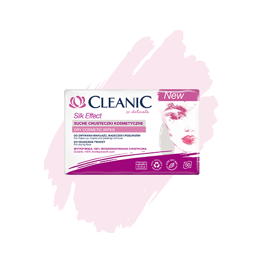 Cleanic Silk Effect dry cosmetic wipes