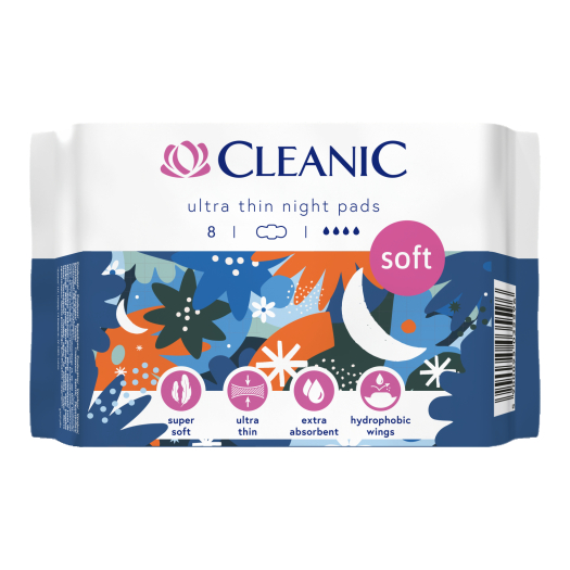 Podpaski higieniczne Cleanic Soft Night