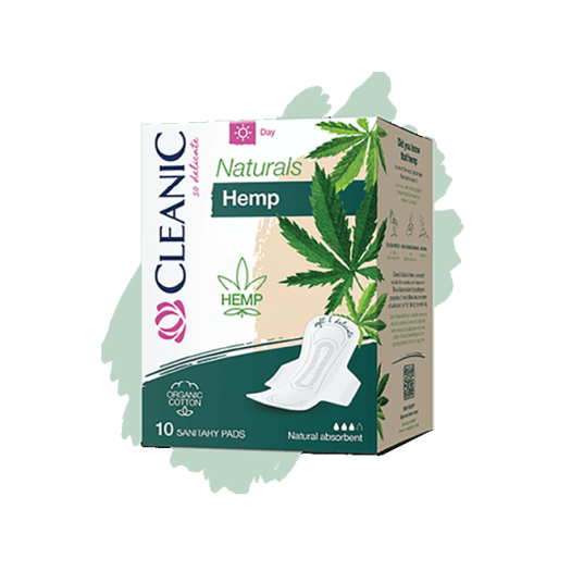 Cleanic Naturals Hemp Day sanitary pads
