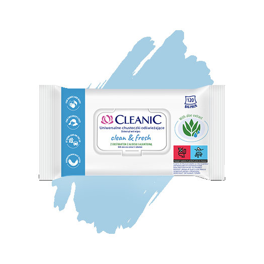Cleanic Clean&Fresh refreshing wipes