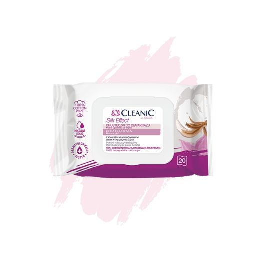 Cleanic Silk Effect make-up removal wipes for mature skin