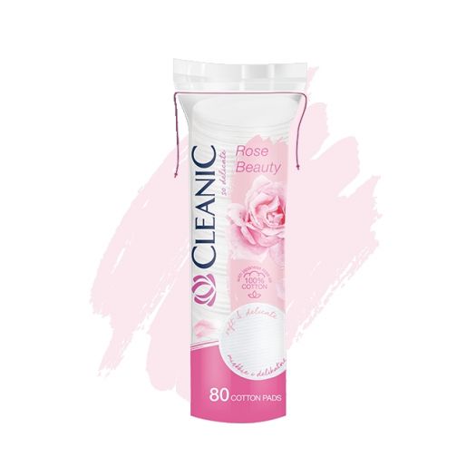 Cleanic Rose Beauty cotton pads