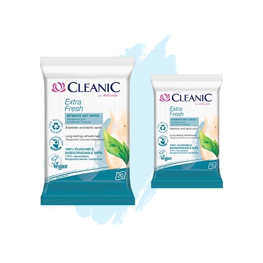 Cleanic Extra Fresh intimate wipes